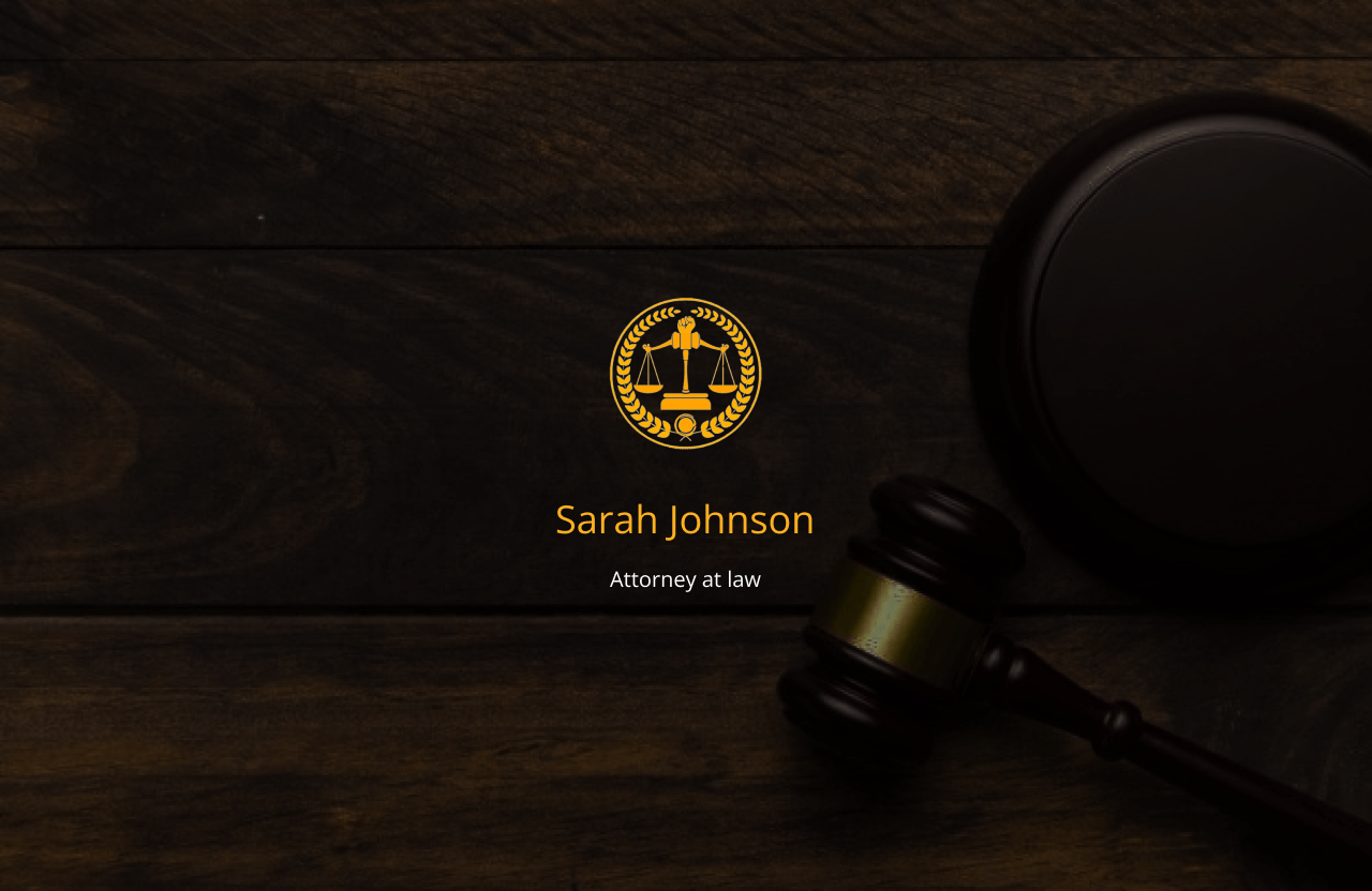 Lawyer's website opening